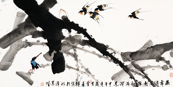 清風搖動滿池蓮 68cmX136cm 2014年.jpg