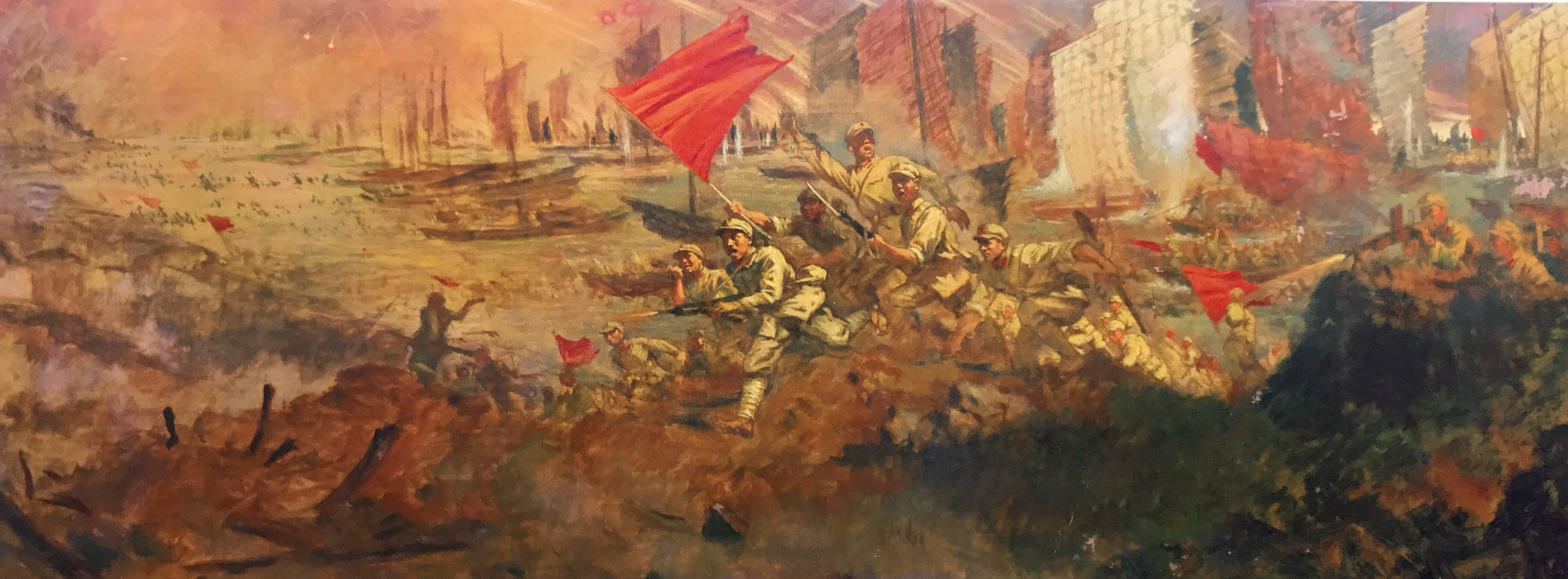 04，馮健親《百萬雄師過大江》色彩稿，1974年.JPG